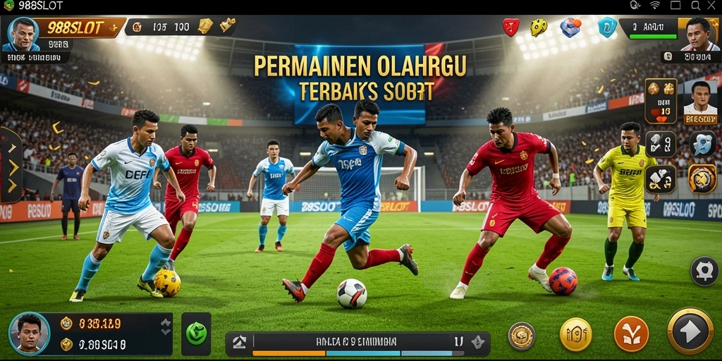 Tangkapan layar gameplay 988SLOT menampilkan aksi olahraga yang mendebarkan.
