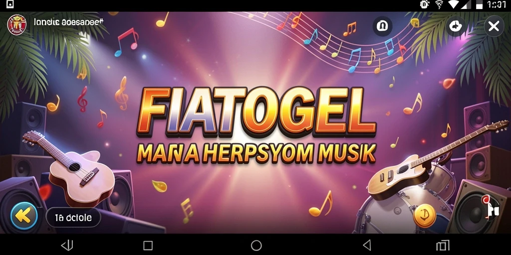 Tampilan gameplay menarik dari FIATOGEL dengan interaksi musik.