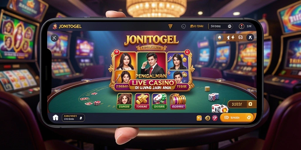 Tampilan gameplay Live Casino yang menarik di JONITOGEL.