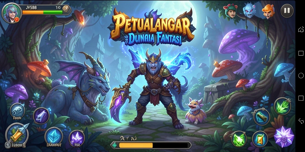 Tampilan menarik dari gameplay petualangan JVS88 yang menegangkan.