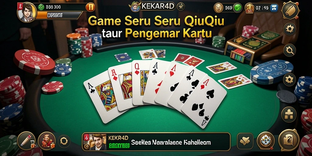 Screenshot utama menunjukkan gameplay seru QiuQiu di KEKAR4D.