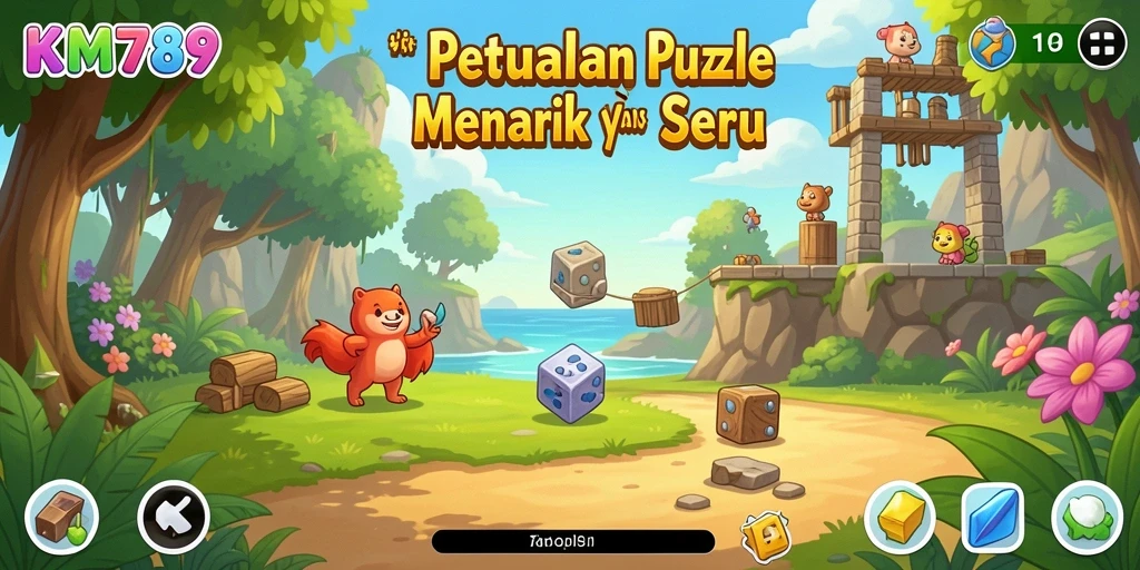 Tampilan gameplay KM789 yang seru dan menantang.