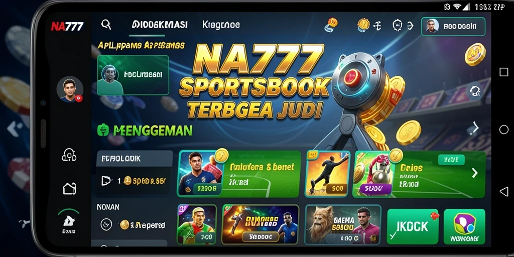 Tampilan utama NA777 menampilkan berbagai opsi taruhan olahraga yang menarik.