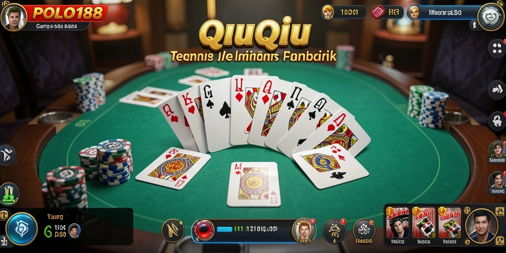 Tampilan menarik dari gameplay QiuQiu di POLO188.