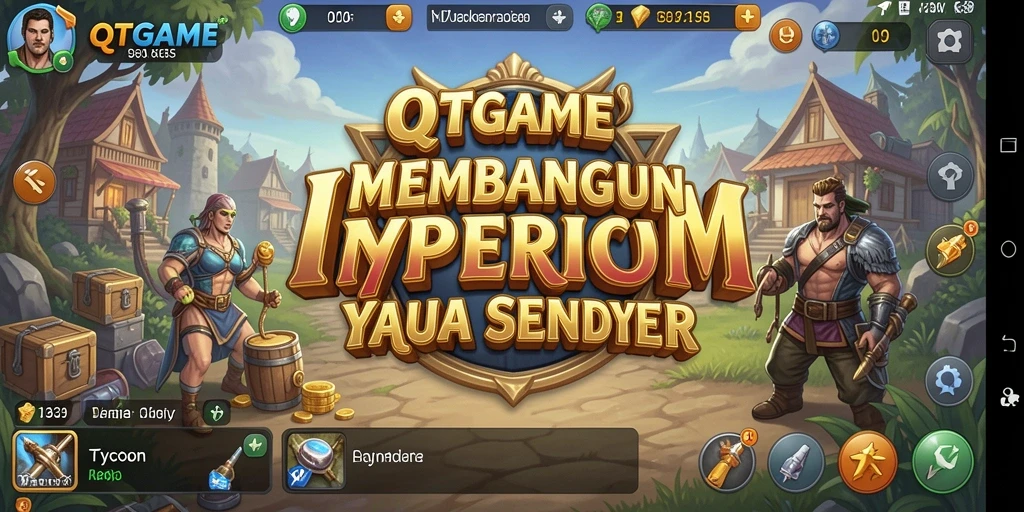 Tangkapan layar gameplay QTGAME yang menggambarkan keseruan bermain Tycoon.