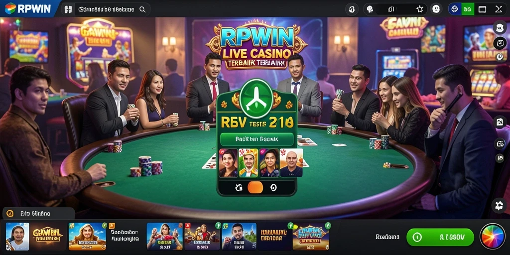 Gameplay Live Casino yang mendebarkan dan interaksi nyata dengan dealer.