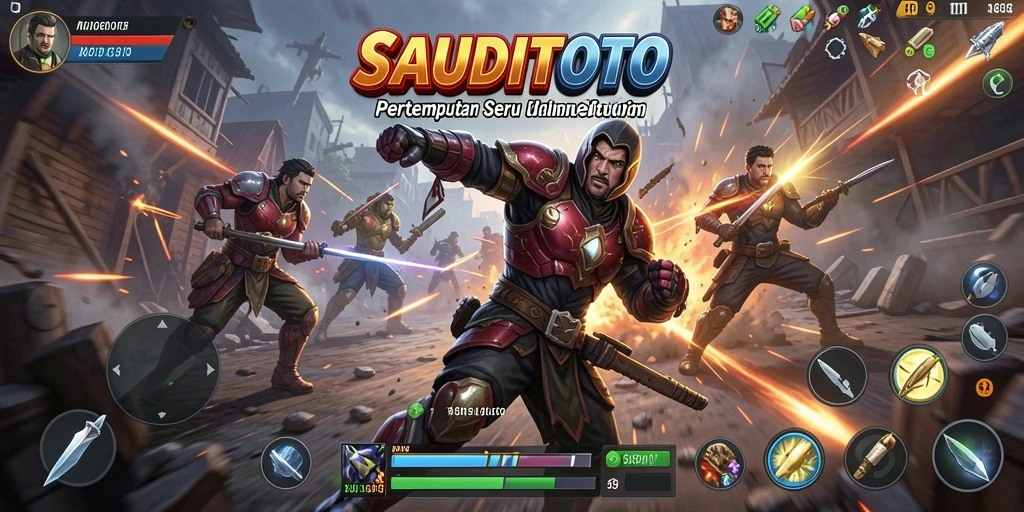 Tampilan gameplay SAUDITOTO yang mendebarkan dan penuh aksi.
