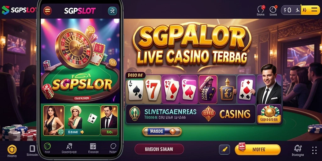 Tampilan gameplay SGPSLOT yang mendebarkan di lingkungan Live Casino.