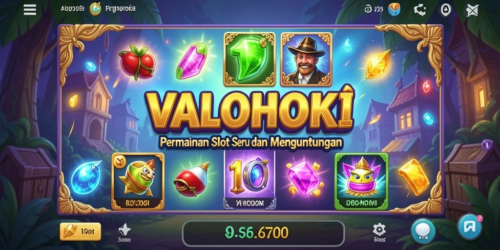 Tampilan menarik dari gameplay Slot VALOHOKI yang penuh warna.