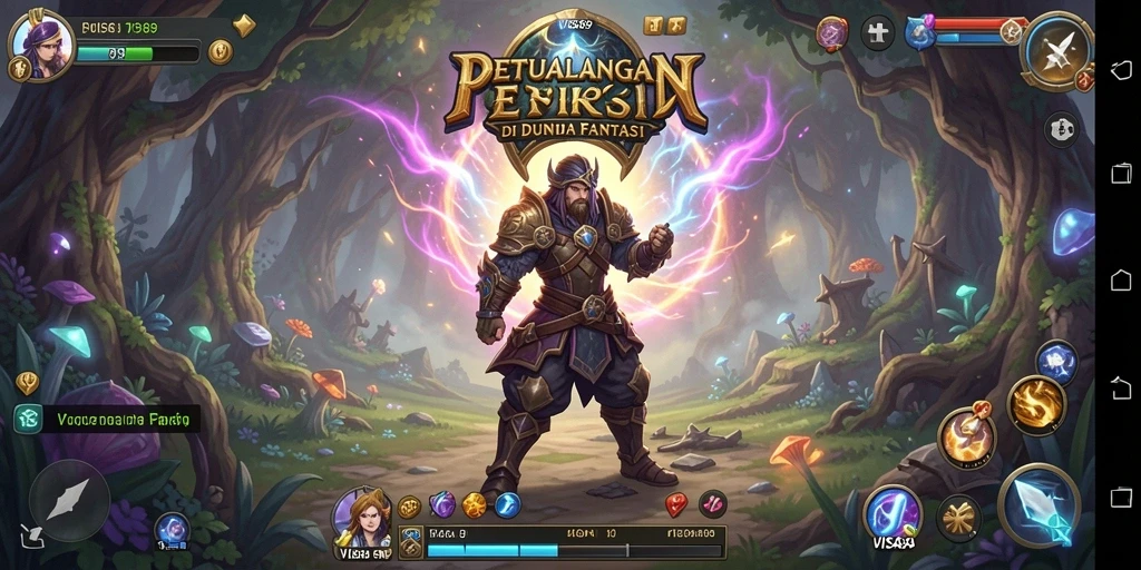 Tampilan gameplay RPG yang menawan dari VISA89.