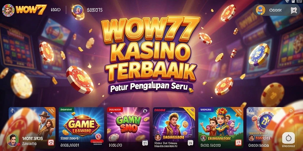 Tampilan menarik dari gameplay Kasino di WOW77